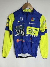 Gobik Cycling Jersey Baldu Bike Team Long Sleeve | Men's | Blue/Yellow | Small