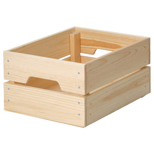 Ikea knagglig pine box - ikea, crate