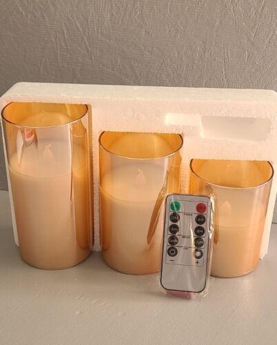 Glass battery operated led - glass,