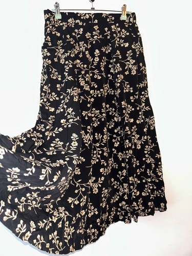 Long vintage skirt black - long,