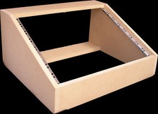 8u UNIT 19" INCH ANGLED DESK TOP RACK CABINET RECORDING STUDIO  