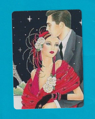 Beautiful art deco couple - art,