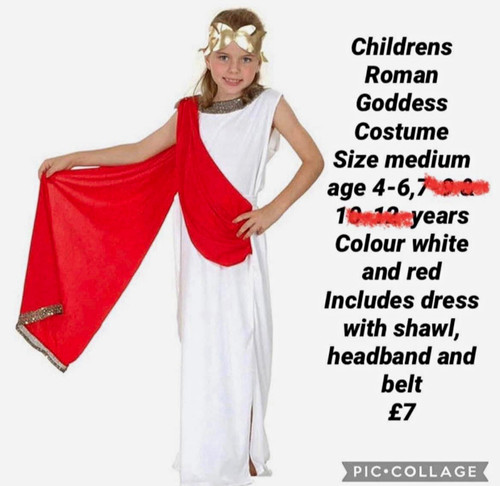 Girls roman goddess costume - girls,