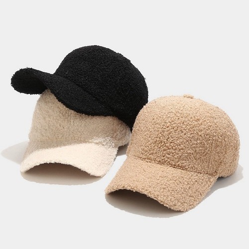 Lamb wool fleece baseball - wool, cap