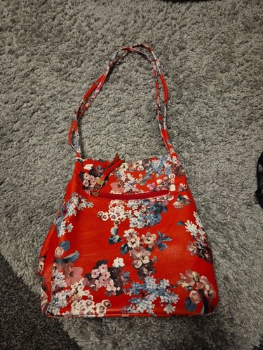 New red floral shoulder - floral,