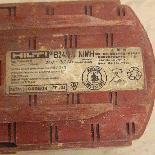 Hilti 24v 0ah nimh power - hilti,