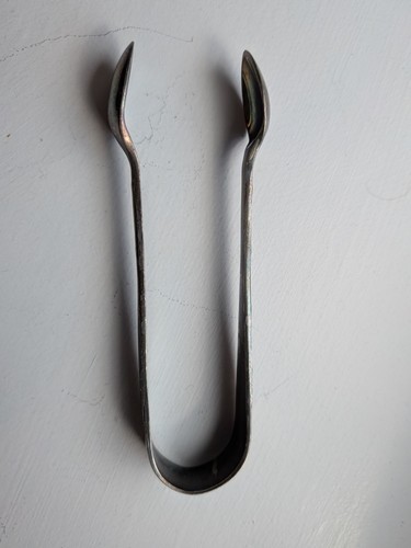 Antique sugar tongs daniel - antique, tongs,