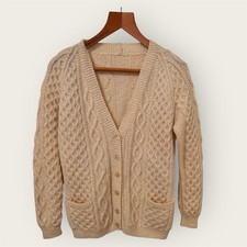 Cream Wool Cardigan Fit S