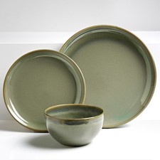 12pc Reactive Glaze Green