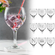 Personalised Gin Glass Laser