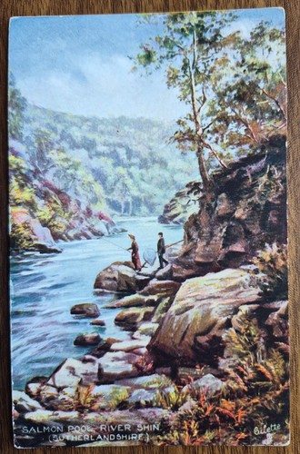 1907 salmon pool river shin - pool,,