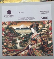 Ukiyo-E Wentworth Wooden Jigsaw Puzzle 500 Pieces Japanese Garden