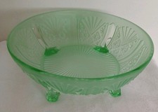 1930's Art Deco Frosted Green