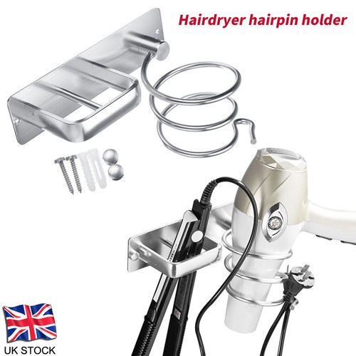 Aluminum wall mount hair dryer - aluminum,
