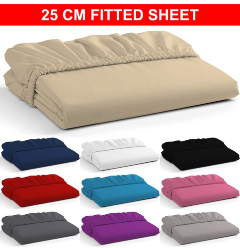 25cm full fitted sheet extra - full,