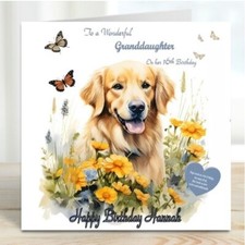 Personalised Birthday Card Dog