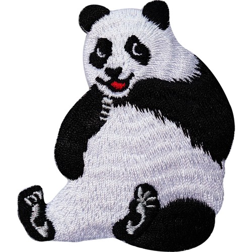 Panda embroidered iron sew - panda,