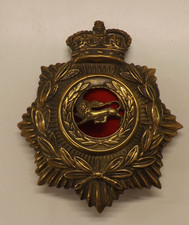 MILITARY HELMET CAP BADGE KINGS OWN ROYAL REGIMENT LANCASTER 12.5CMS X 10CMS (30