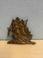 Vintage Brass Sailing Ship