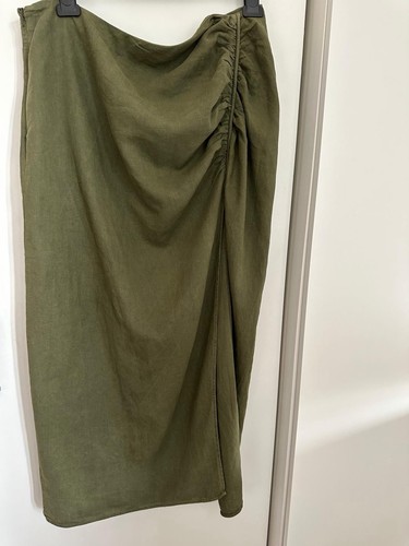 Zara dark olive green - , midi
