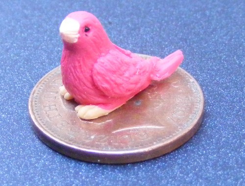 Dolls house red bird - dolls, polymer