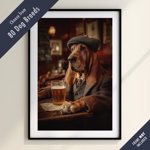 Funny dog drinking beer - funny, the