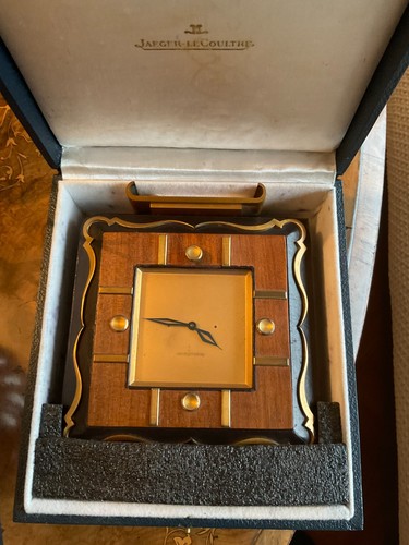 Jaeger lecoultre table clock - jaeger,