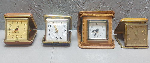 Vintage travel alarm clocks - vintage,