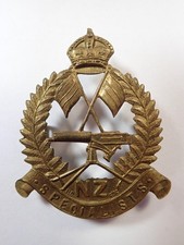 New Zealand: Specialists Reinforcements original WW1 Cap Badge (R.D.876).