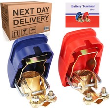 2Pcs Quick Release Battery Terminals Clamps Car Caravan Boat Low Profile 12V