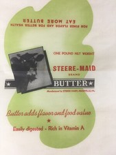 Vintage Butter Wrapper Steere