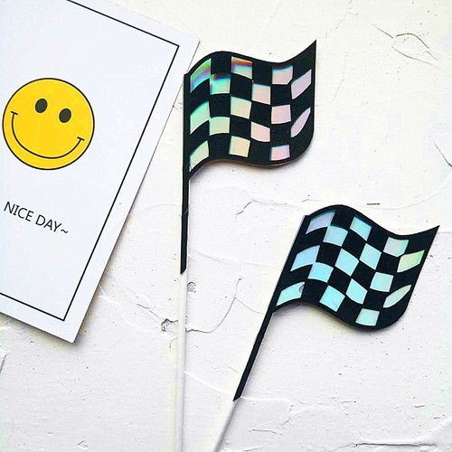 Car racing cake topper go - car,