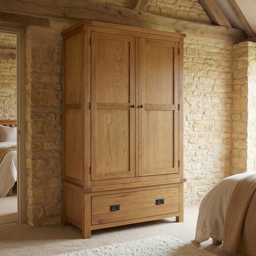 Rustic oak door double - oak,