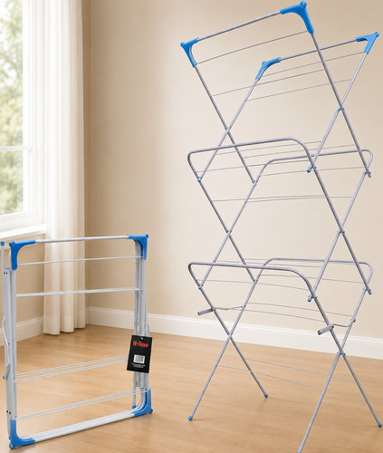 Line tier clothes airer - h-line,