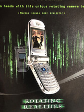 Samsung V200 Phone 2003 Matrix Reloaded A4 Original Advert