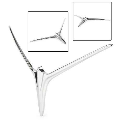 Chrome front fairing eyebrow - front,