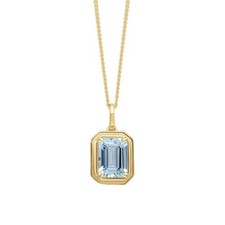 Elongated Octagon Aquamarine