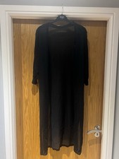 Thin, Long, Black Cardigan