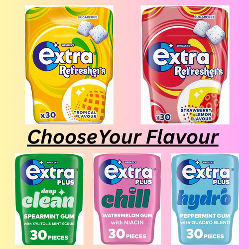 Extra refreshers sugar free - extra, sugar-free
