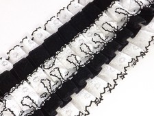 Vintage AKCO Men's Shirt Frill Lace Ruff Ruffle 60s 70s White Lace Black Velvet