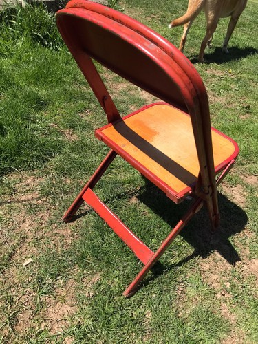 Vintage folding chair - folding,