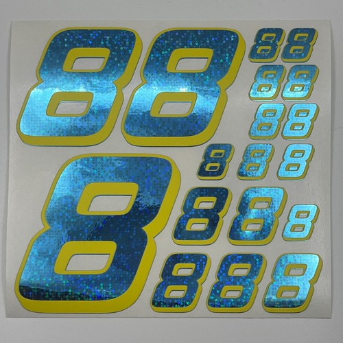 Blue star hologram yellow - blue,