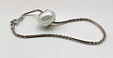 Sterling Silver 925 Bracelet Chain Rhona Sutton Charm Pearl 3.93g