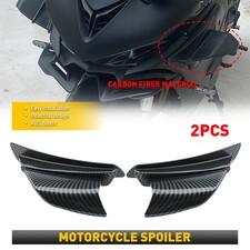 Motorcycle Winglet Spoiler Wing Carbon Fiber Fit Yamaha YZF BMW Suzuki Kawasaki