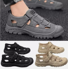 Men's Summer Sandals Men Outdoor Flats Fashion Non-slip Closed Toe Casual Shoes