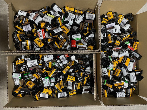 Lot 500 empty 35mm - of, film