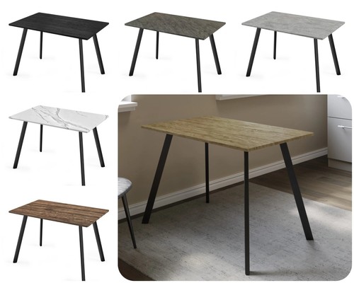 Large dining table with metal - table,