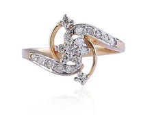 Pave 0.35 Cts Round Brilliant