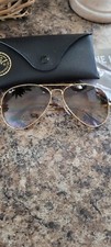 Rayban Aviator mens or womens brown gradient lens sunglasses. 62mm..