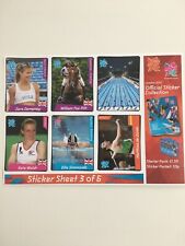 ULTRA RARE Panini London 2012 Olympics Promo Sticker Sheet 3 Of 6